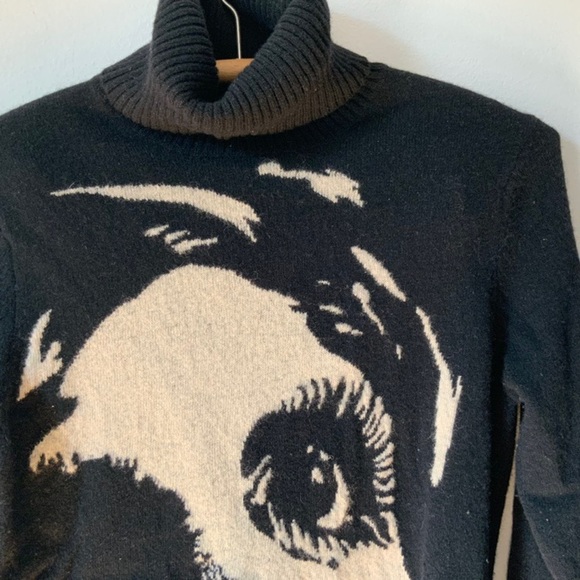 vintage lucky wool turtleneck - Picture 3 of 4